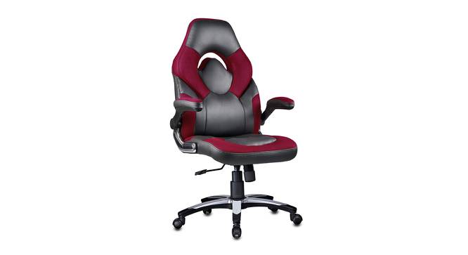 Seymour Gaming Chair (Black & Maroon) by Urban Ladder - Cross View Design 1 - 466752