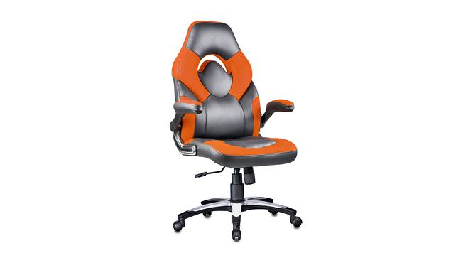 Seymour Gaming Chair (Black & Orange) by Urban Ladder - Cross View Design 1 - 466753