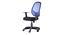 Scotia Office Chair (Black & Blue) by Urban Ladder - Design 1 Side View - 466765