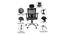 Sable Office Chair (Black) by Urban Ladder - Rear View Design 1 - 466779