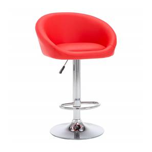 Vida Leatherette Bar Stool in Red Colour