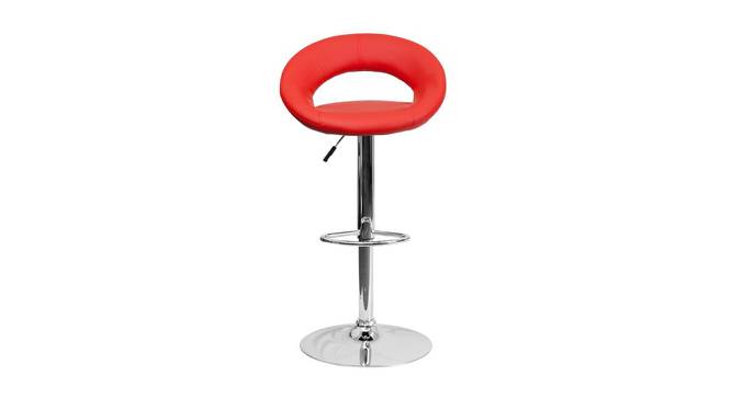 Wade Bar Stool (Red) by Urban Ladder - Front View Design 1 - 466834