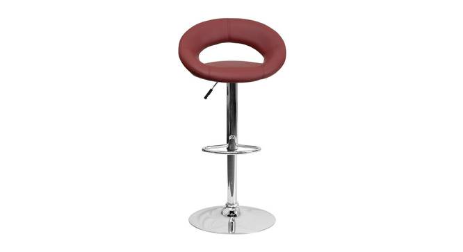 Wade Bar Stool (Maroon) by Urban Ladder - Front View Design 1 - 466841