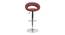 Wade Bar Stool (Maroon) by Urban Ladder - Front View Design 1 - 466841