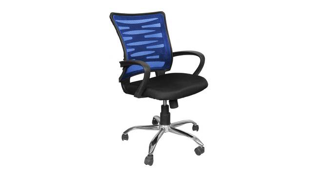 Tubuai Office Chair (Blue) by Urban Ladder - Cross View Design 1 - 466846