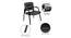 Tierra Study Chair (Black) by Urban Ladder - Design 1 Close View - 466895