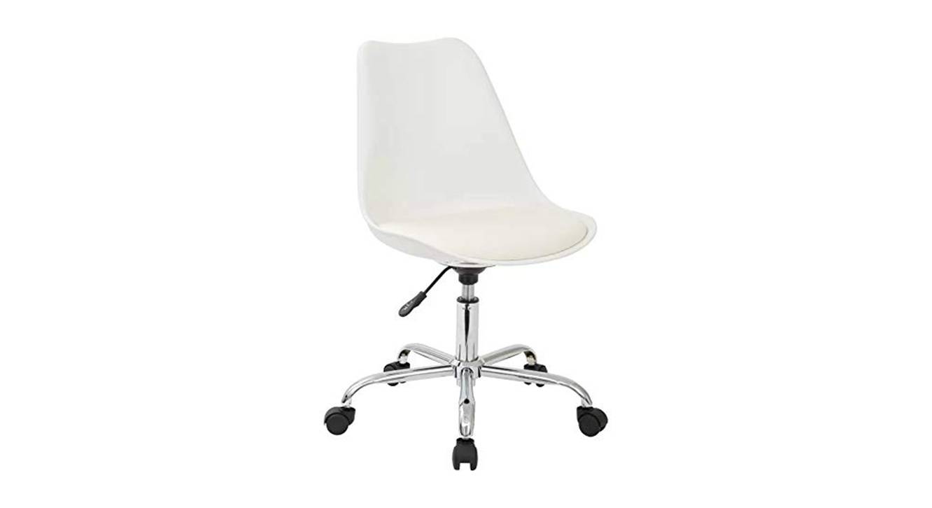 Wallis Study Chair in White Colour Urban Ladder