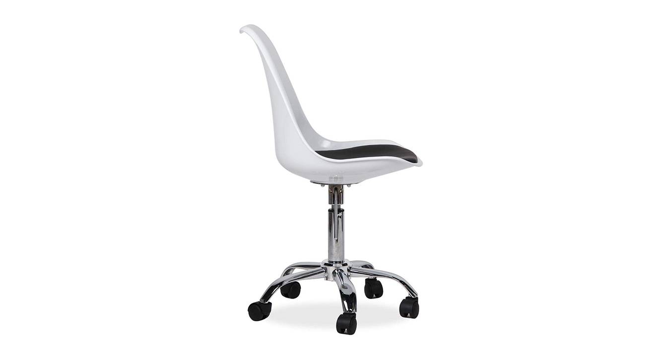 Wallis Study Chair in White Colour Urban Ladder