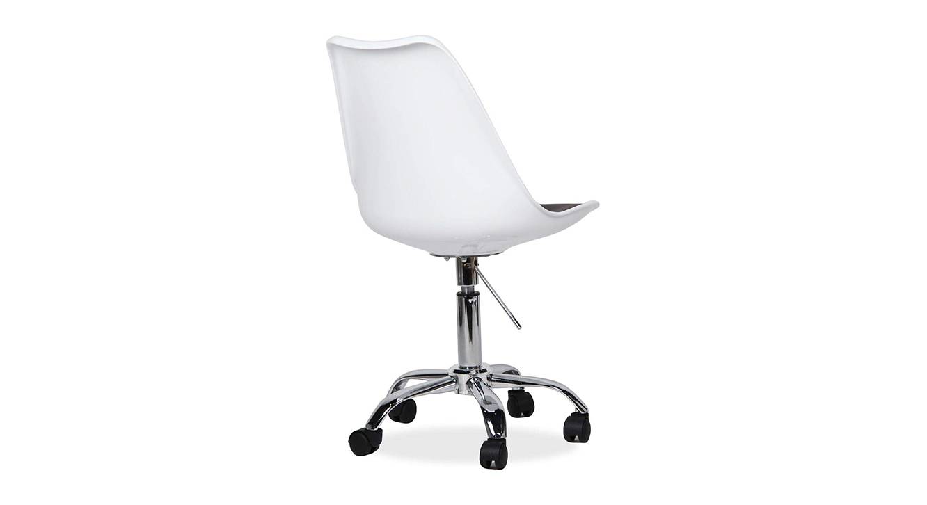 Wallis Study Chair in White Colour Urban Ladder