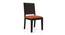 Arabia - Oribi 4 Seater Storage Dining Table Set (Mahogany Finish, Burnt Orange) by Urban Ladder - Cross View Design 1 - 
