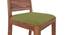 Brighton Square - Oribi 4 Seater Dining Table Set (Teak Finish, Avocado Green) by Urban Ladder - Close View Design 1 - 