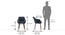 Rochelle Lounge Chair (Marengo Grey Velvet) by Urban Ladder - Dimension Design 1 - 