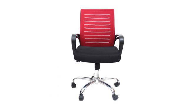 Abelard Office Chair (Red & Black) by Urban Ladder - Front View Design 1 - 467930