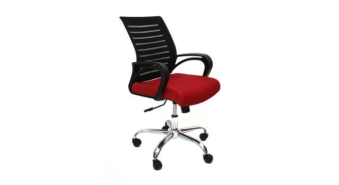 Abelard Office Chair (Black & Red) by Urban Ladder - Cross View Design 1 - 467949