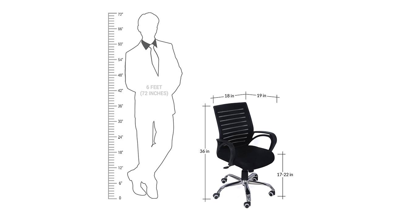 Abelard office chair grey n black 6