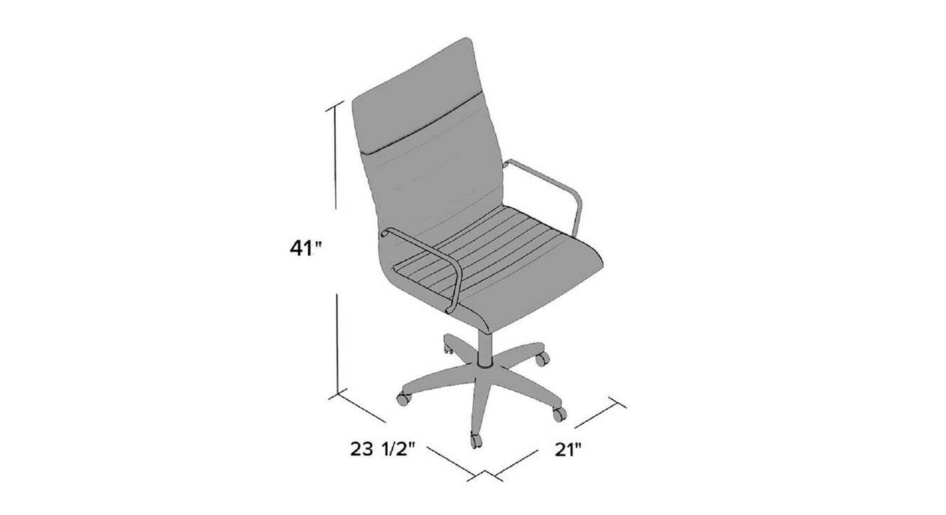 Astin office chair brown 6