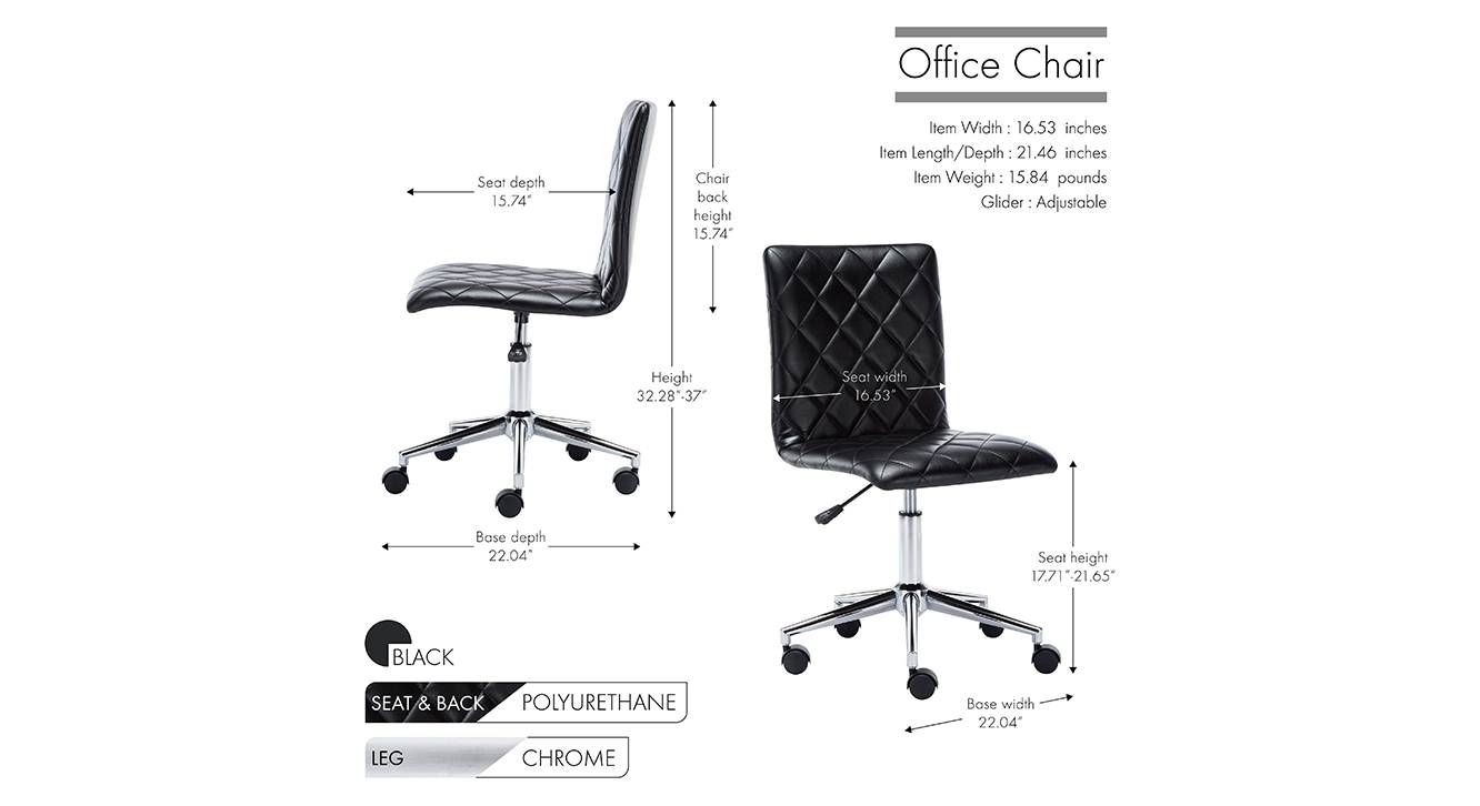 Aure office chair black 6