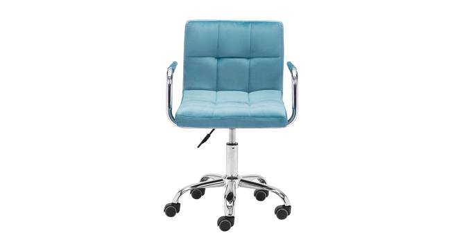 Aymeric Office Chair (Sky Blue) by Urban Ladder - Front View Design 1 - 468044