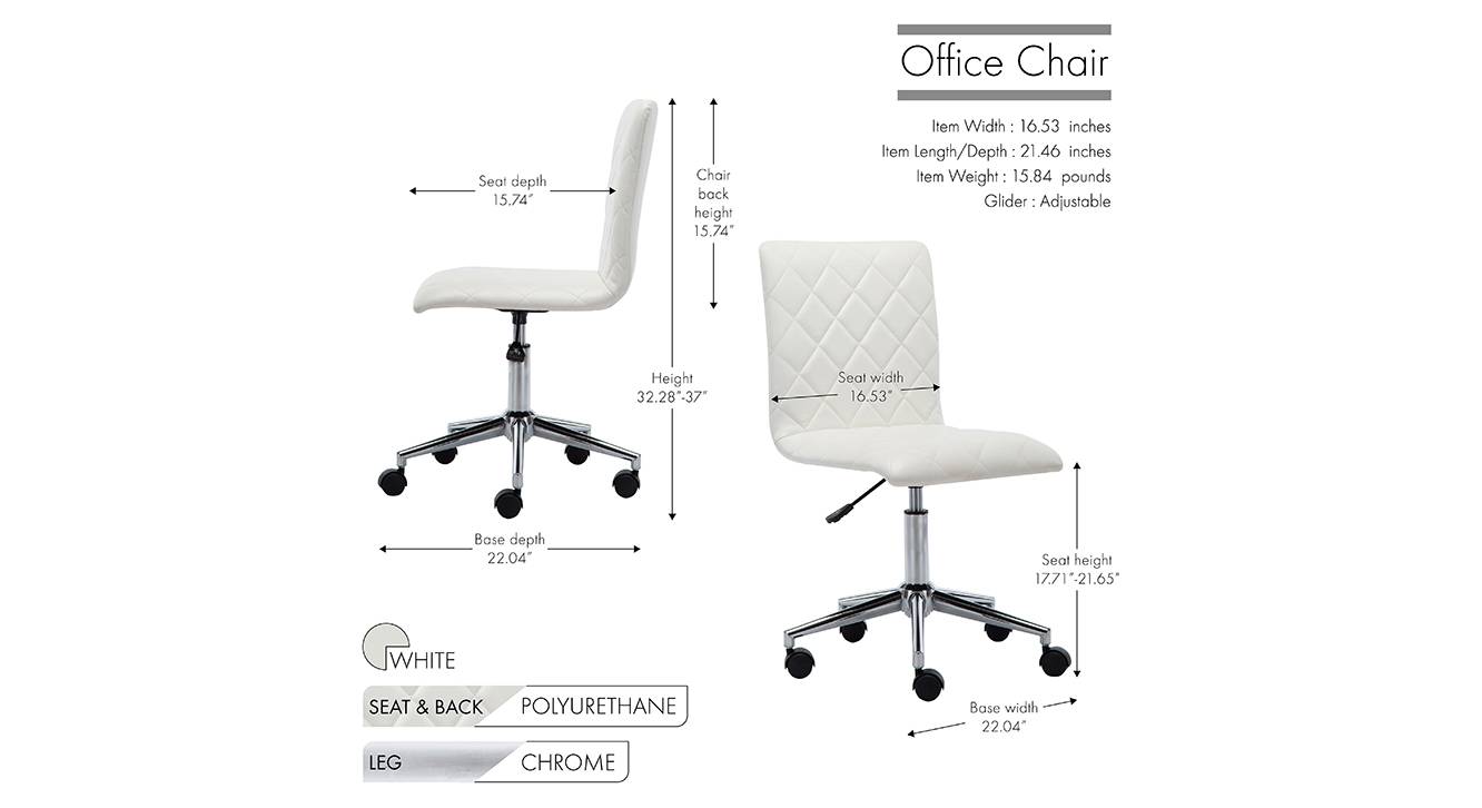 Aure office chair white 6