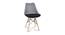 Clovis Dining Chair (Grey & Black) by Urban Ladder - Front View Design 1 - 468150