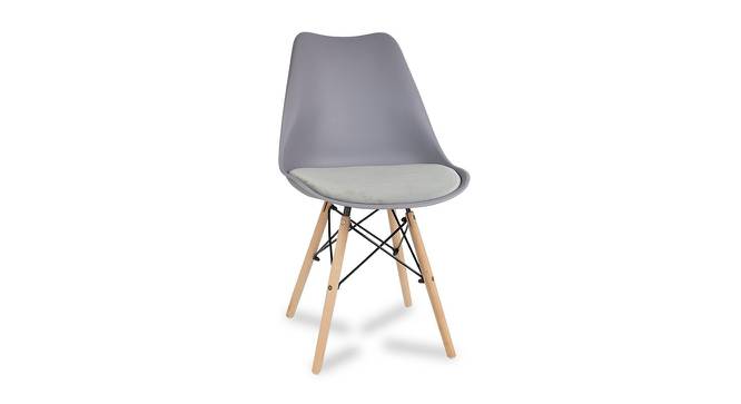 Clovis Dining Chair (Grey & Light Grey) by Urban Ladder - Front View Design 1 - 468152