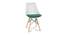 Clovis Dining Chair (White & Dark Green) by Urban Ladder - Front View Design 1 - 468155