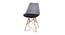 Clovis Dining Chair (Grey & Black) by Urban Ladder - Cross View Design 1 - 468166