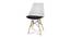 Clovis Dining Chair (White & Black) by Urban Ladder - Cross View Design 1 - 468169