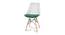 Clovis Dining Chair (White & Dark Green) by Urban Ladder - Cross View Design 1 - 468171