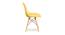 Chaucer Dining Chair (Yellow) by Urban Ladder - Design 1 Side View - 468180