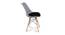 Clovis Dining Chair (Grey & Black) by Urban Ladder - Design 1 Side View - 468182