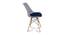 Clovis Dining Chair (Grey & Dark Blue) by Urban Ladder - Design 1 Side View - 468183