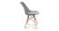 Clovis Dining Chair (Grey & Light Grey) by Urban Ladder - Design 1 Side View - 468184