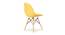 Chaucer Dining Chair (Yellow) by Urban Ladder - Rear View Design 1 - 468196