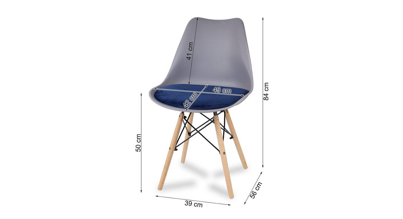 Clovis dining chair grey n dark blue 6