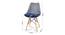 Clovis Dining Chair (Grey & Dark Blue) by Urban Ladder - Design 1 Dimension - 468229