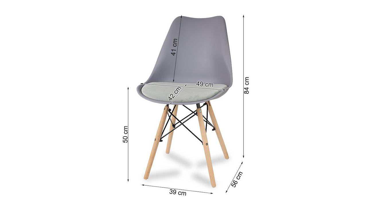 Clovis dining chair grey n light grey 6