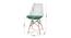 Clovis Dining Chair (White & Dark Green) by Urban Ladder - Design 1 Dimension - 468233