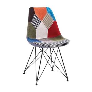 Upholstered Chairs Design Scandinavian Fabric Dining Chair set of 1 in Finish