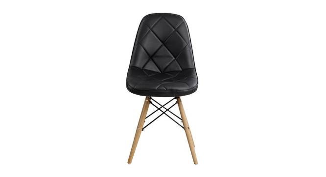 Fabron Dining Chair (Black) by Urban Ladder - Front View Design 1 - 468264