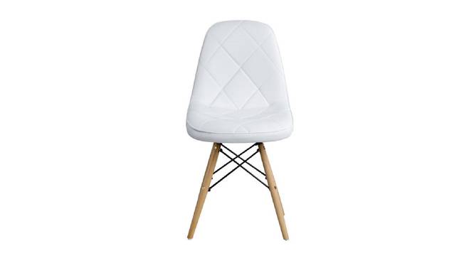 Fabron Dining Chair (White) by Urban Ladder - Front View Design 1 - 468266