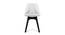 Fabser Dining Chair (White & Black) by Urban Ladder - Front View Design 1 - 468269