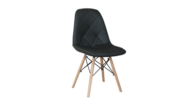 Fabron Dining Chair (Black) by Urban Ladder - Cross View Design 1 - 468281