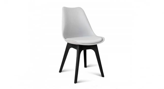 Fabser Dining Chair (White & Black) by Urban Ladder - Cross View Design 1 - 468287