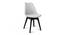 Fabser Dining Chair (White & Black) by Urban Ladder - Cross View Design 1 - 468287