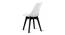Fabser Dining Chair (White & Black) by Urban Ladder - Design 1 Side View - 468304