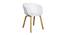 Gustave Dining Chair (White) by Urban Ladder - Front View Design 1 - 468368