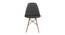 Henri Dining Chair (Dark Grey) by Urban Ladder - Front View Design 1 - 468370