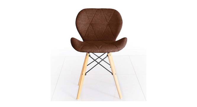 Ignace Dining Chair (Dark Brown) by Urban Ladder - Front View Design 1 - 468373
