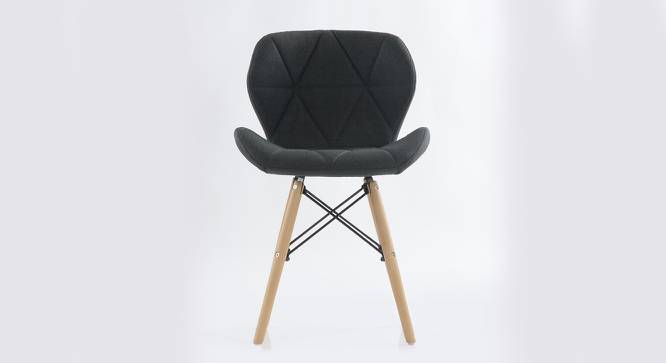 Ignace Dining Chair (Dark Grey) by Urban Ladder - Front View Design 1 - 468376